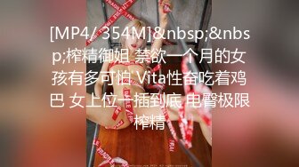 [MP4/ 354M]&nbsp;&nbsp;榨精御姐 禁欲一个月的女孩有多可怕 Vita性奋吃着鸡巴 女上位一插到底 电臀极限榨精