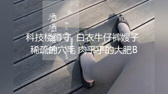 科技楼蹲守  白衣牛仔裤嫂子 稀疏的穴毛 肉乎乎的大肥B